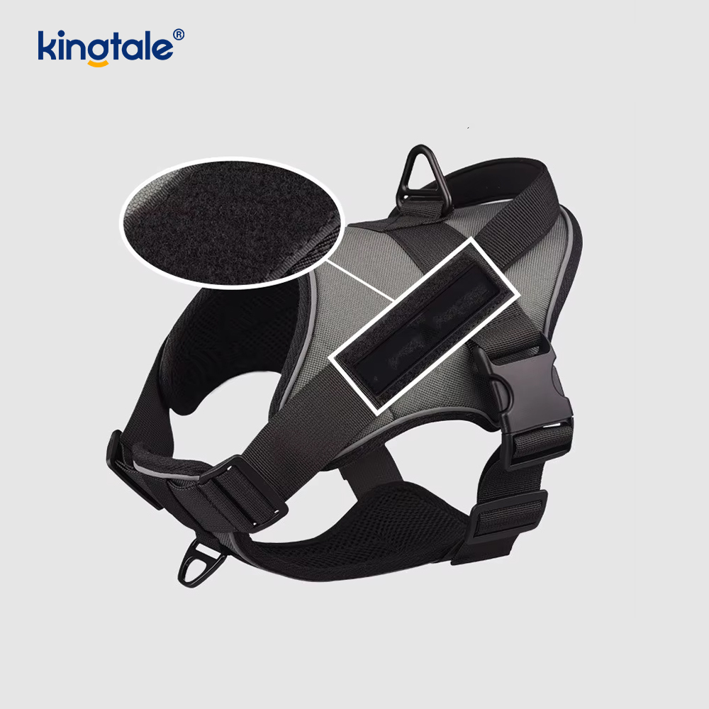 Nhiệm vụ nặng nề Chiến thuật không kéo Điều chỉnh phản quang Pet Vest Dog Harness