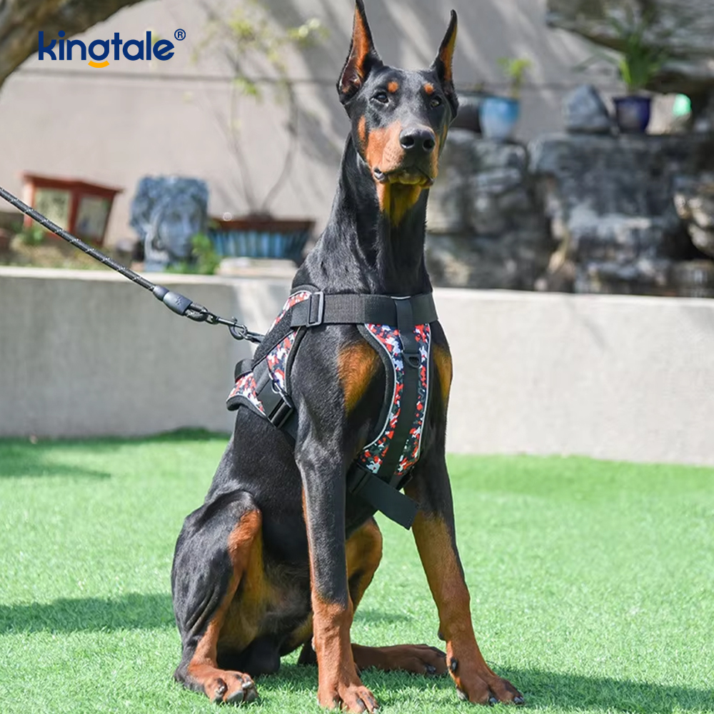 Nhiệm vụ nặng nề Chiến thuật không kéo Điều chỉnh phản quang Pet Vest Dog Harness