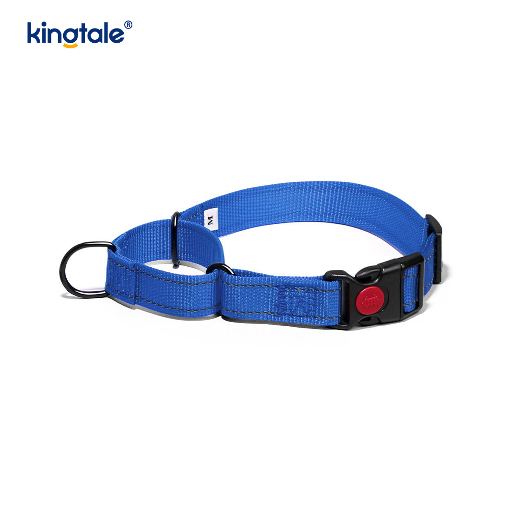 Phát hành nhanh Không kéo Vòng cổ chó Martingale có thể điều chỉnh phản quang
