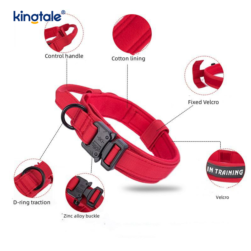 CutsomTraining Tay cầm điều khiển nylon Cổ áo khóa kim loại