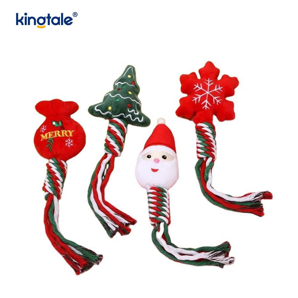 Đồ chơi thú cưng Giáng sinh sang trọng với miếng dán dây bông