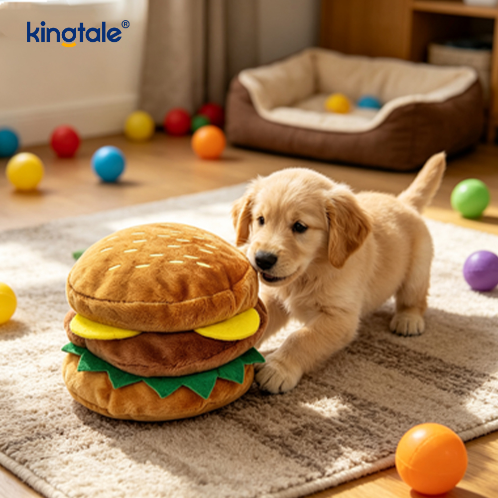 Đồ chơi la hét Hamburger, khoai tây chiên, chân gà cho chó mèo