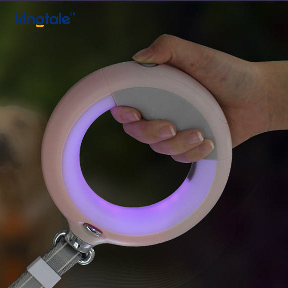 Dây xích có thể thu vào dây dẫn chó LED đi dạo Dây kéo nylon