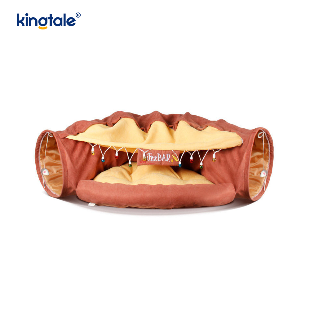 Đường hầm chơi mèo có thể xem lại Đồ chơi tương tác Mê cung nhà mèo Đường hầm trong nhà